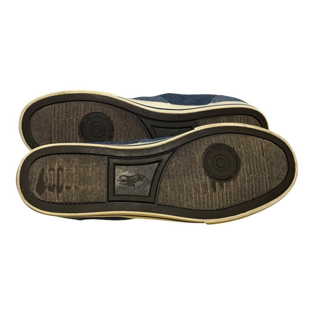 Polo Ralph Lauren Vaughn Chambray Blue Canvas Sneakers Men's Size 11D Low Top - Picture 9 of 9